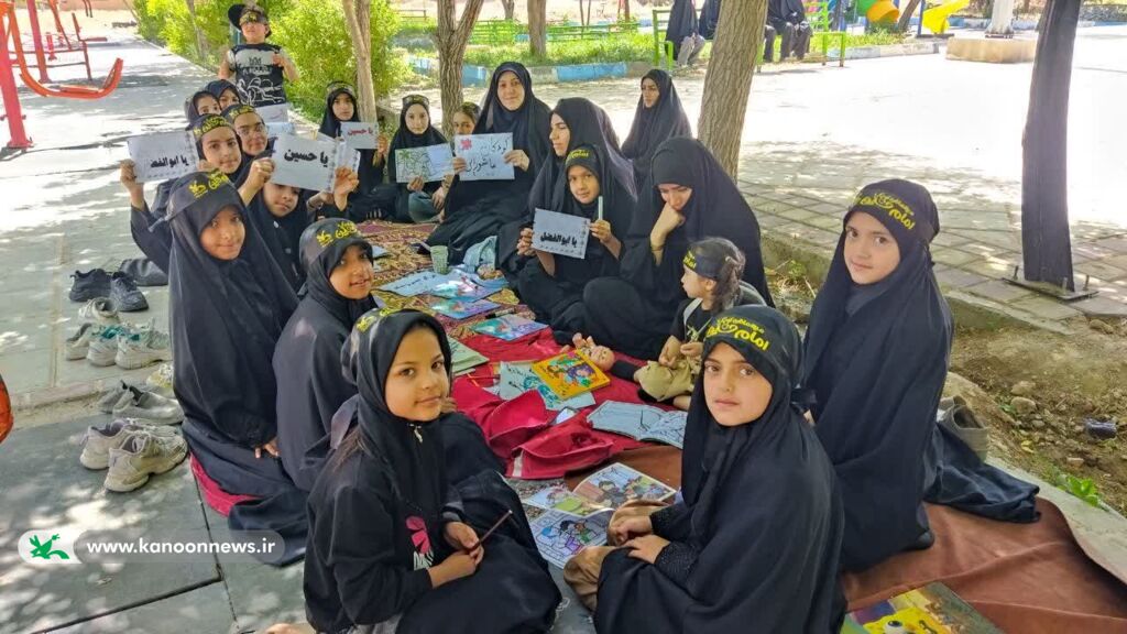 کودکان عاشورایی_مرکزی طنین نوای «میهمانان کوچک امام حسین(ع)» در پارک خسروبیگ