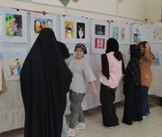 برپایی نمایشگاه آثار نقاشی به مناسبت هفته جهانی مبارزه با مواد مخدر در مرکز شماره یک ایلام 