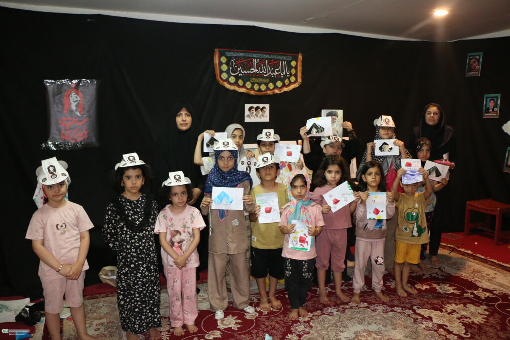 برپایی غرفه تخصصی کودک و نوجوان در موکب ۱۶۸ میناب