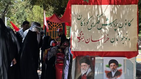 گزارش تصویری فعالیت‌های موکب کانون خراسان رضوی همزمان با تشییع پیکر رهبر شهید