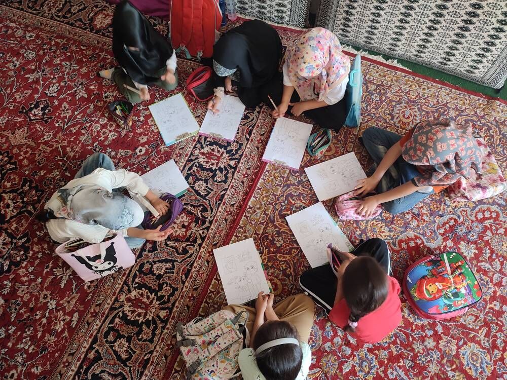 مرکز سیار کانون میامی میزبان کودکان و نوجوانان روستای کلاته اسد
