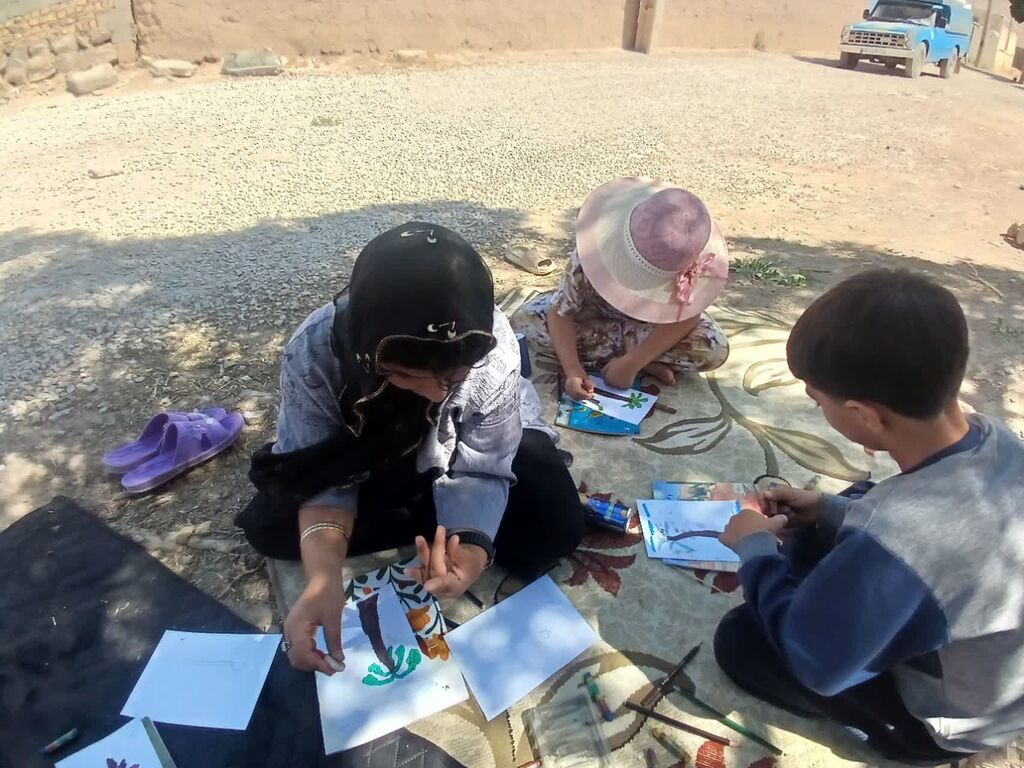 واحد شماره ۱ سیار روستایی کانون کرمانشاه «روایت‌گری و هنر» را اجرا کرد