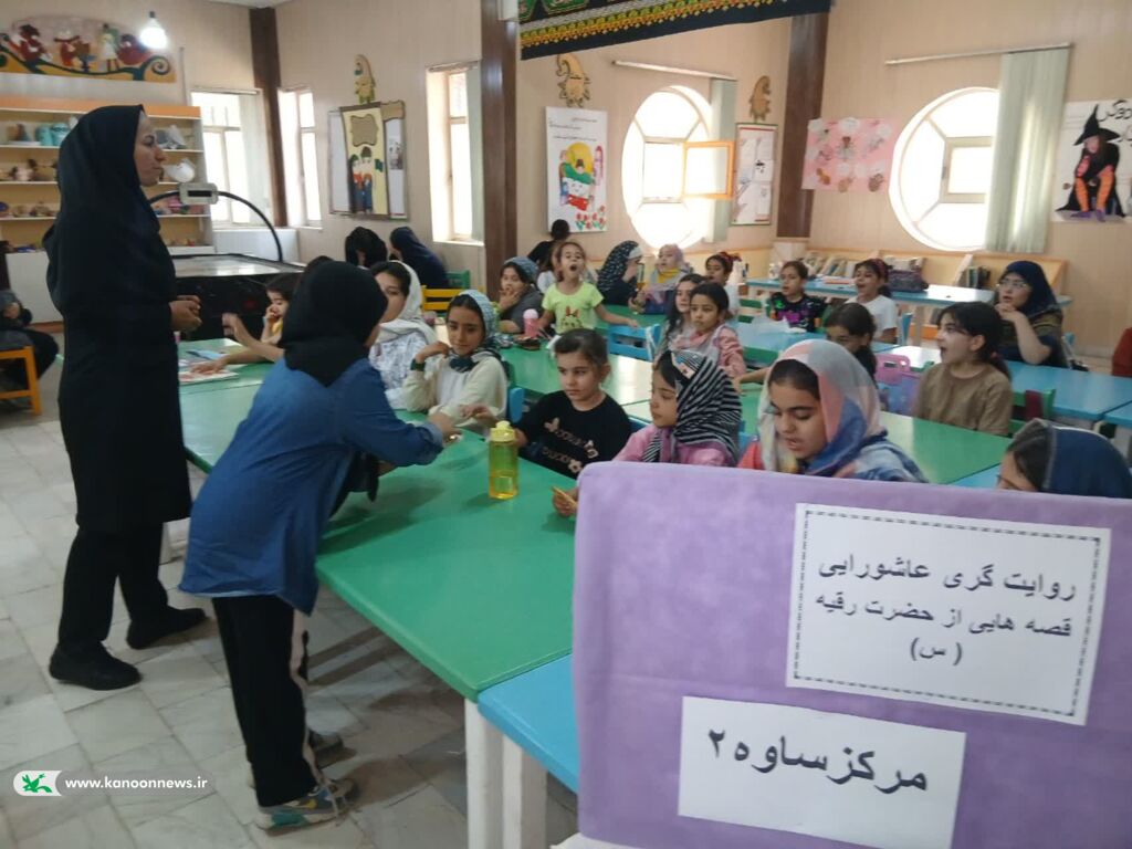 طنینِ «نذرِ قصهگویی» کودکانِ استان مرکزی در سوگِ حضرت رقیه (س)