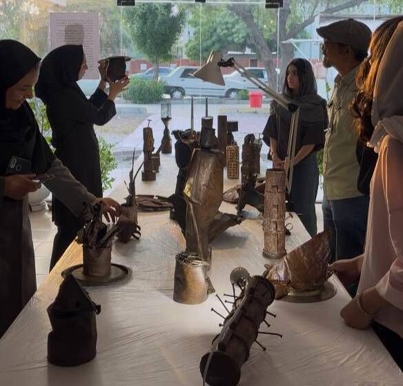 واکاوی کالبد فلز؛ روایت استاد موسی عامریپور از فلسفه فرم و پسماند در نشست هنری نوجوانان