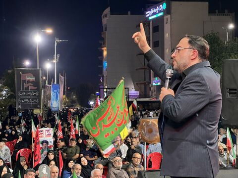 مدیرعامل در سفر و تجمع مردمی بوشهر