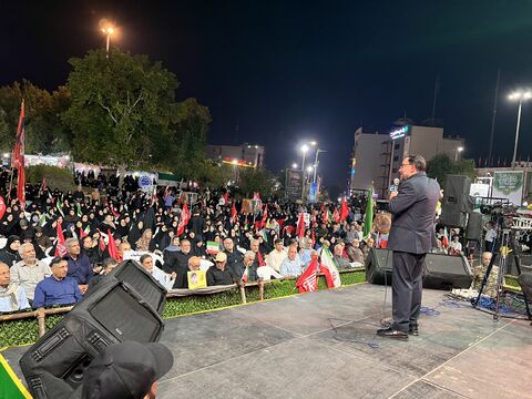 مدیرعامل در سفر و تجمع مردمی بوشهر