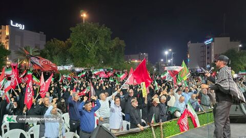 آلبوم تصویری سخنرانی مدیرعامل کانون در تجمع شبانه مردمی بوشهر
