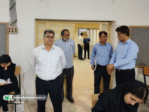 آلبوم تصویری بازدید مدیرعامل کانون پرورش فکری از حوزه های برگزاری آزمون نهایی بوشهر