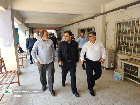 آلبوم تصویری بازدید مدیرعامل کانون پرورش فکری از حوزه های برگزاری آزمون نهایی بوشهر