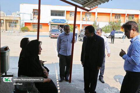 آلبوم تصویری بازدید مدیرعامل کانون پرورش فکری از حوزه های برگزاری آزمون نهایی بوشهر