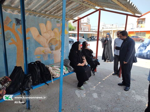آلبوم تصویری بازدید مدیرعامل کانون پرورش فکری از حوزه های برگزاری آزمون نهایی بوشهر
