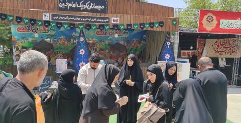 موکب «میهمانان کوچک امام حسین(ع)» به مناسبت اربعین حسینی در مرز تمرچین پیرانشهر