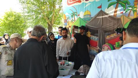 موکب «میهمانان کوچک امام حسین(ع)» به مناسبت اربعین حسینی در مرز تمرچین پیرانشهر