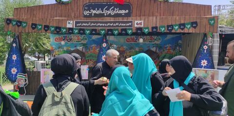 موکب «میهمانان کوچک امام حسین(ع)» به مناسبت اربعین حسینی در مرز تمرچین پیرانشهر