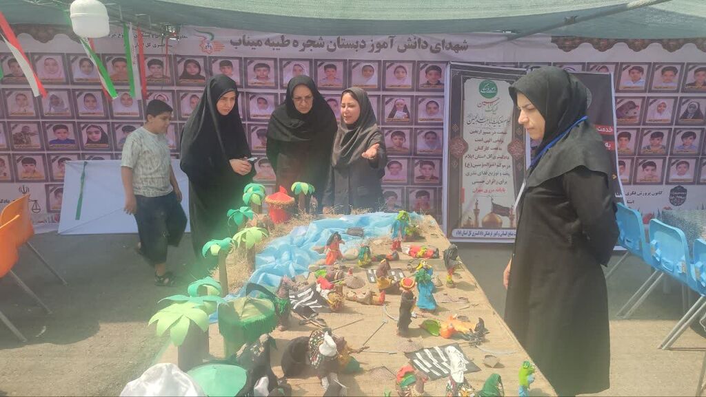 عشق و حماسه در موکب کانون استان ایلام برای میهمانان کوچک حسینی