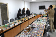 اهدای ۱۵۰۰ دست‌سازه اعضای کانون استان اردبیل به یاد کودکان شهید مقاومت در پیاده‌روی اربعین