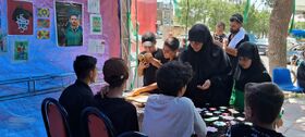 تداوم خدمت‌رسانی موکب‌های کانون کرمانشاه به زائران