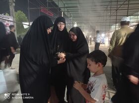 میزبانی فرهنگی کانون پرورش فکری ایلام از زائران کربلا در مرز مهران