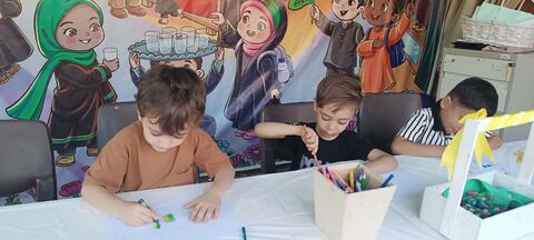 موکب «میهمانان کوچک امام حسین(ع)» به مناسبت اربعین حسینی در مرز تمرچین پیرانشهر