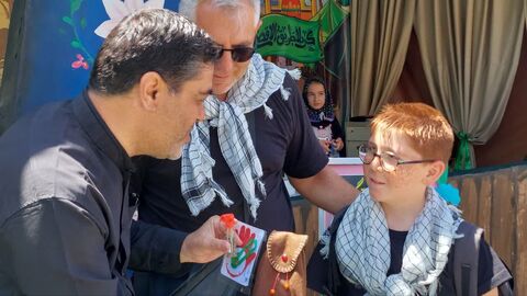 موکب «میهمانان کوچک امام حسین(ع)» به مناسبت اربعین حسینی در مرز تمرچین پیرانشهر