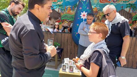 موکب «میهمانان کوچک امام حسین(ع)» به مناسبت اربعین حسینی در مرز تمرچین پیرانشهر