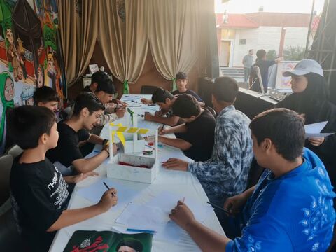 موکب «میهمانان کوچک امام حسین(ع)» به مناسبت اربعین حسینی در مرز تمرچین پیرانشهر