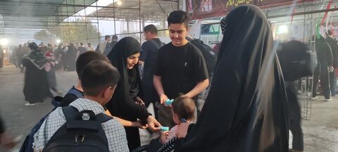 روایت تصویری پنجم از موکب حضرت قاسم ع کانون استان ایلام در پایانه مرزی مهران