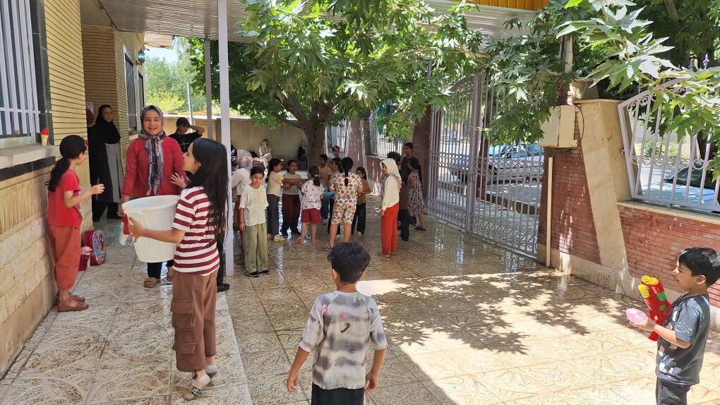 پیوند نشاط کودکانه و خلاقیت هنری در مرکز کانون پرورش فکری بسطام