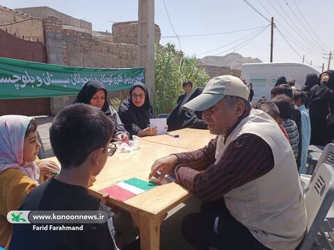 کانون پرورش فکری کودکان و نوجوانان سیستان و بلوچستان در مسیر پیاده روی جاماندگان اربعین