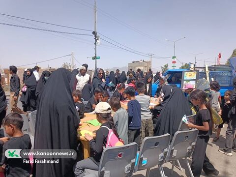 کانون پرورش فکری کودکان و نوجوانان سیستان و بلوچستان در مسیر پیاده روی جاماندگان اربعین