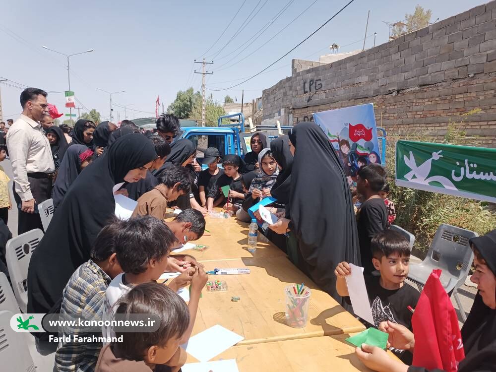 کانون پرورش فکری کودکان و نوجوانان سیستان و بلوچستان در مسیر پیاده روی جاماندگان اربعین کانون پرورش فکری سیستان و بلوچستان همقدم با جاماندگان اربعین