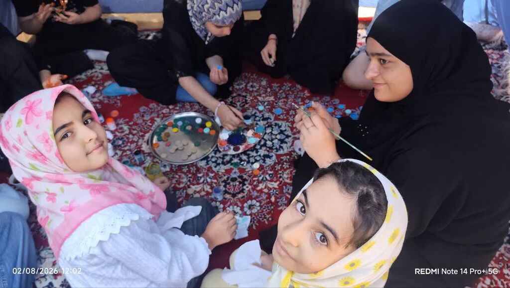 دورهمی عاشقانه کودکان برای اربعین حسینی در مرکز شماره یک کانون ارومیه