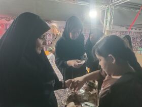 روایت تصویری هفتم از موکب حضرت قاسم ع کانون استان ایلام در پایانه مرزی مهران