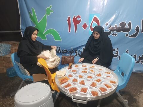 روایت تصویری هفتم از موکب حضرت قاسم ع کانون استان ایلام در پایانه مرزی مهران