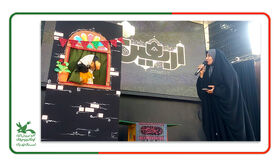 اجرای ویژه تماشاخانه سیار کانون استان تهران در مسیر راهپیمایی جاماندگان اربعین شهرری