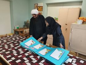 حضور پرمهر امام جمعه فریدون‌شهر در جمع کودکان و نوجوانان کانون پرورش فکری