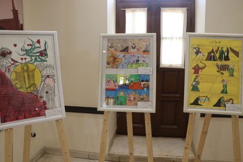 «بیرق غریب» در اصفهان برافراشته شد؛ روایت عاشورا به زبان هنر کودکان و نوجوانان/ گزارش تصویری روز اول