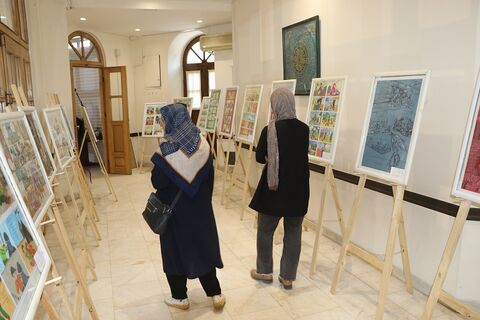«بیرق غریب» در اصفهان برافراشته شد؛ روایت عاشورا به زبان هنر کودکان و نوجوانان/ گزارش تصویری روز اول
