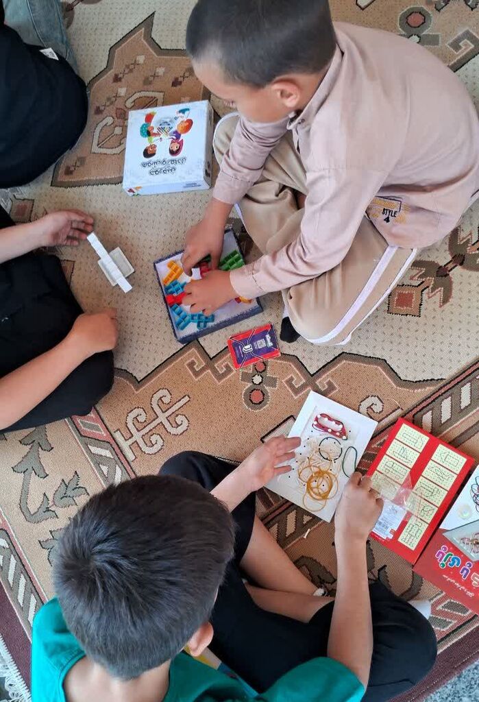 طرح «بازیکا» با محوریت بازیهای خلاق و رومیزی در مرکز کنگاور اجرا شد
