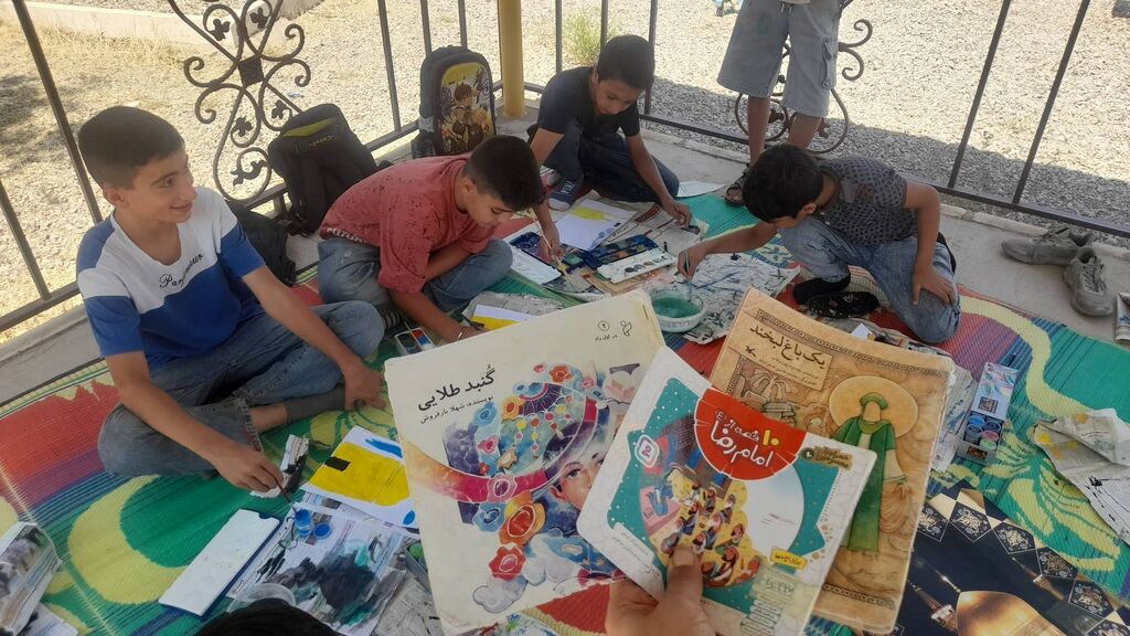 سمنان1405 در کانون میامی؛ کودکان با زبانِ هنر به ساحتِ رضوی ادای احترام کردند