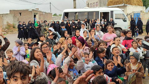 گزارش تصویری | میزبانی از ۴ روستا و محله در دومین روز سفر تماشاخانه سیار کانون بهاردبیل