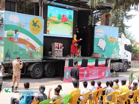 حضور تماشاخانه سیار کانون در گلستان(2)