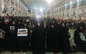 هم‌سویی همکاران و اعضای کانون پرورش فکری آذربایجان شرقی در مراسم اربعین قائد شهید امت