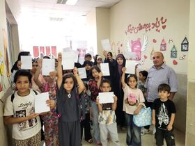 اعضای مرکز شماره ۱۱ کانون کرمانشاه به یاد شهدای میناب «نامه‌هایی از آسمان» نوشتند