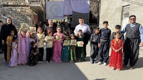 کتابخانه «باخچە و گورالا» در روستای گواز سروآباد افتتاح شد