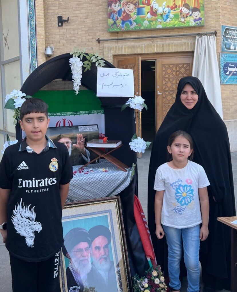 هم‌سویی همکاران و اعضای کانون پرورش فکری آذربایجان شرقی در مراسم اربعین قائد شهید امت