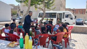 تابستانی شاد با مرکز سیار شهری کانون در منطقه جهادیه سمنان