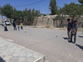 بازی «هفت‌سنگ» در روستای افتر