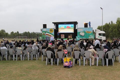 پنجمین اجرای تماشاخانه سیار کانون پرورش فکری کودکان و نوجوانان در روستای کوهی خیل جویبار