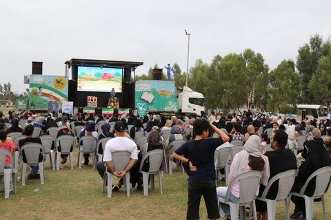 پنجمین اجرای تماشاخانه سیار کانون پرورش فکری کودکان و نوجوانان در روستای کوهی خیل جویبار